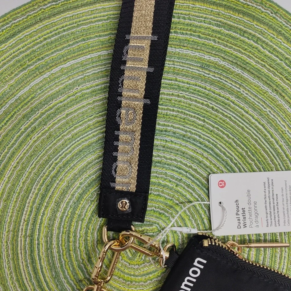 Lululemon Dual Pouch Vapor Black/Gold